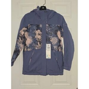 NWT‎ Roxy Girls Dawnrae Parka Girl JK Jacket Size 8 Blue/purple Pink hues